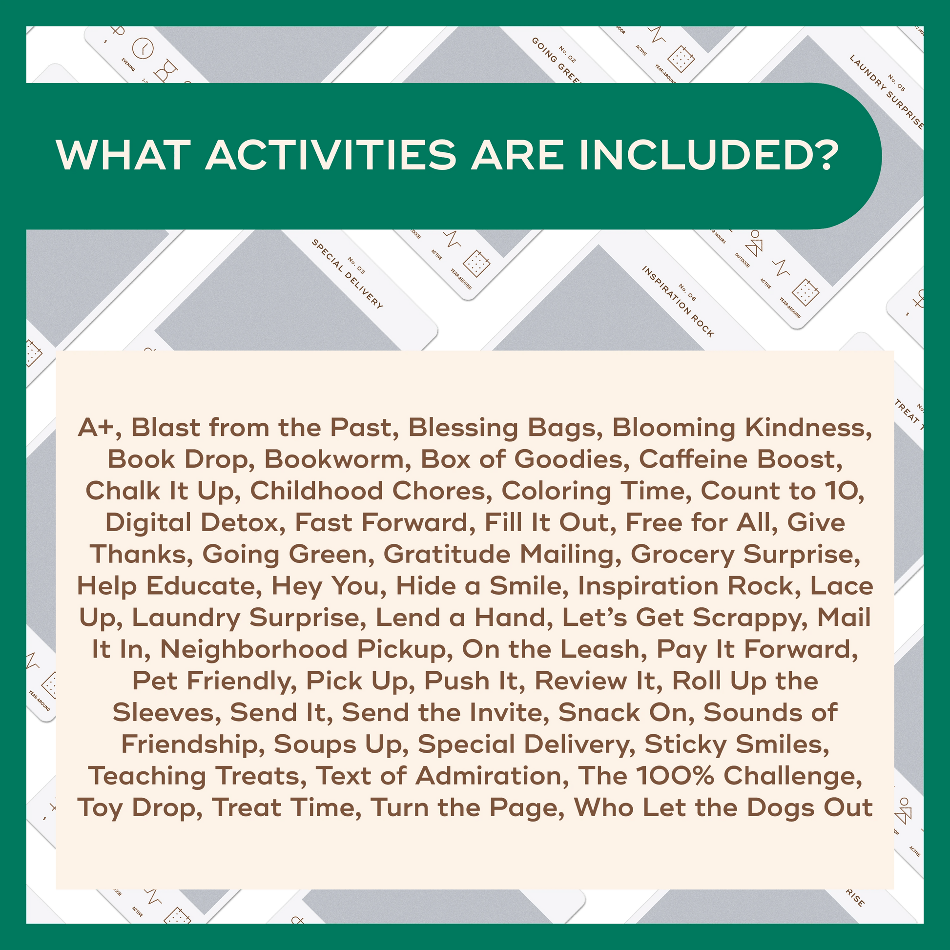 Kindness Bucket List - Reach International Outfitters