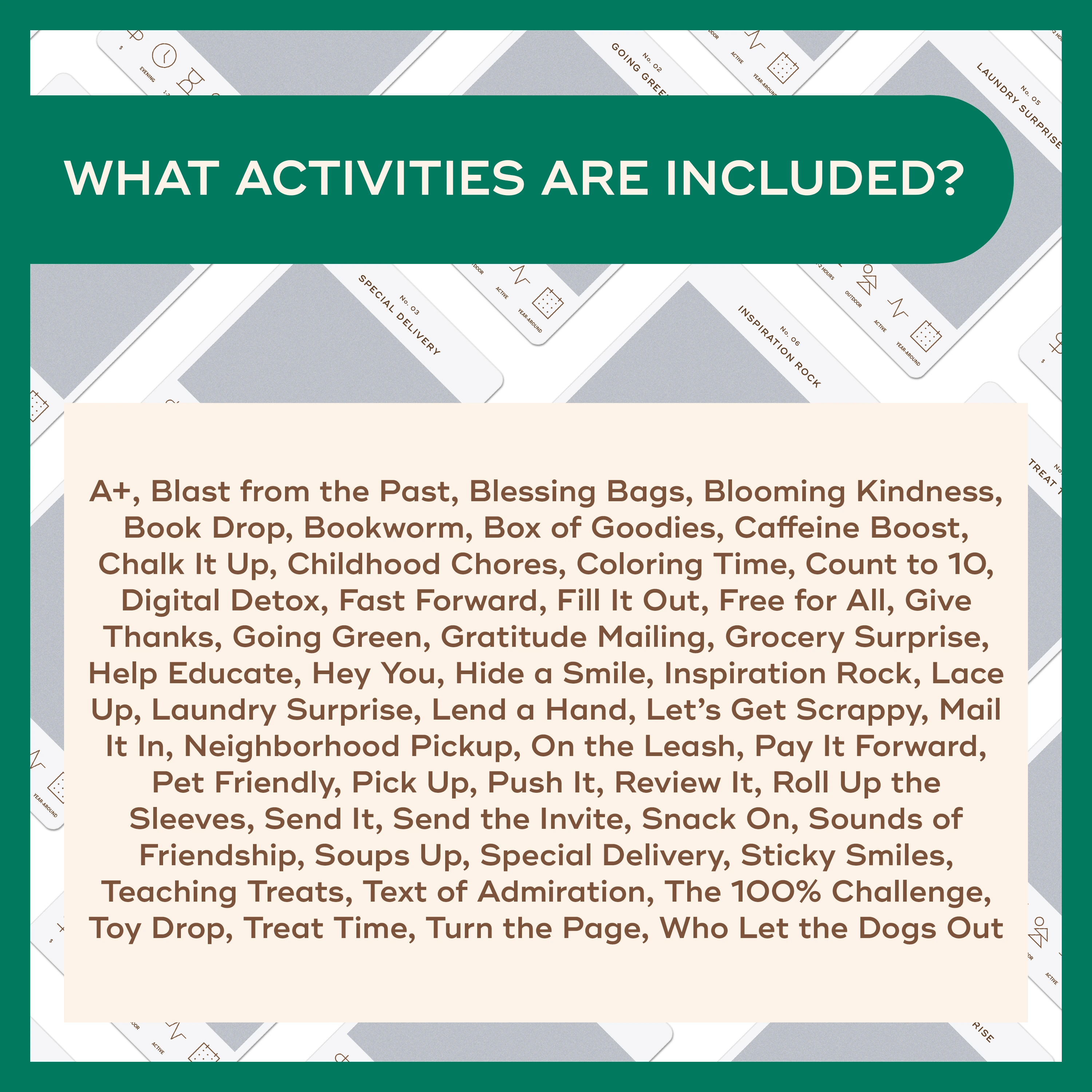 Kindness Bucket List - Reach International Outfitters